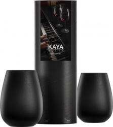 Eisch KAYA BLACK 2 db pohár díszhengerben 5, 5dl 118 mm (77350089)