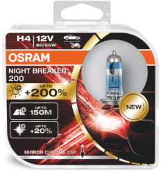 OSRAM Night Breaker 220 H4 12V 60/55W Halogén Izzó (2 db)