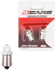 4Cars 12V BA9S LED izzó, fehér, 2 db