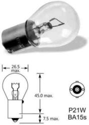 ELTA 12V 21W BA15s Piros Izzó