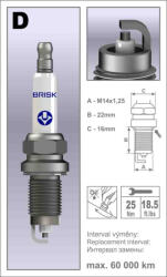 BRISK DOX15LE-1 gyújtógyertya
