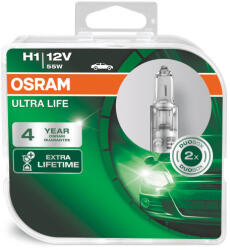 OSRAM Ultra Life H1 12V 55W Halogén Izzó (2 db)