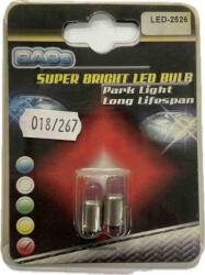 SMD SPL2526 Piros LED Izzó BA9s Foglalattal (2 db)