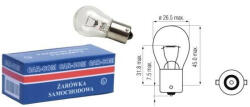 Autolamp 12V 21W BA15s Izzó (10 db/csomag)