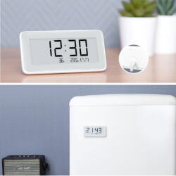 Xiaomi LYWSD02MMC Kibontott! - Xiaomi Mijia E-ink Bluetooth RTC memóriás óra, hőmérséklet és páratartalom mérő (CN verzió) (LYWSD02MMC)