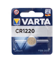 VARTA CR1220 gombelem, lítium, CR1220, 3V, 1 db/csomag (VARTA CR1220) - mi-one