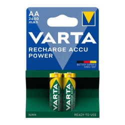 VARTA Elem tölthető akku AA ceruza 2600 mAH Power 2 db/csomag, Varta - delfinbuvar