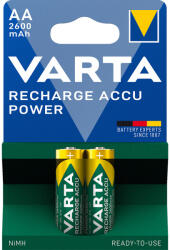 VARTA Elem tölthető akku AA ceruza 2600 mAH Power 2 db/csomag, Varta (42135)