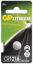 GP Batteries lithium gombelem CR1216 1db/bliszter (B15651)