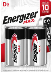 Energizer Baterie alcalină D MAX Energizer LR20 1.5V (blister de 2 bucăți) Baterii de unica folosinta