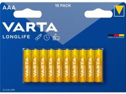 VARTA Elem AAA ceruza LR03 Longlife 10 db/csomag, Varta (4103101761)
