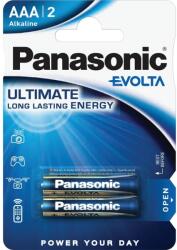 Panasonic EVOLTA LR03EGE/2BP 1, 5V AAA/mikro szupertartós alkáli elem 2 db/csomag (LR03EGE/2BP)