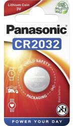 Panasonic CR2032 3V lítium gombelem 1db/csomag (CR2032-1B-PAN) - kontaktor