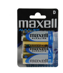 Maxell LR20 D elem, féltartós, góliát, 1, 5V, 2 db/csomag (Maxell_LR20)