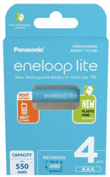 Panasonic BK-4LCCE/4BE AAA/mikro 550mAh Ni-MH akkumulátor 4db/csomag
