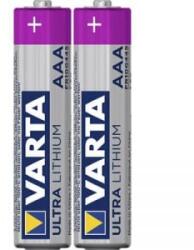 VARTA Mikroelem AAA, lítium, 1, 5V 1100 mAh, 2 db, Varta Professional LR03, AAA, LR3, AM4M8A, AM4, S - aqua
