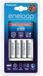 Panasonic Eneloop Smart&Quick Charger Akkutöltő + 4xAA 1900mAh (KKJ55MCC40E) - tripont
