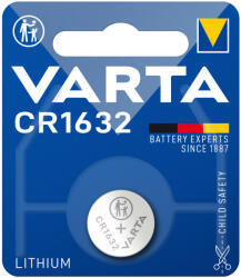  Gombelem CR1632 1db/csomag, Varta (6632101401)