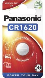 Panasonic CR1620 3V lítium gombelem 1db/csomag (CR1620-1B-PAN) - kontaktor