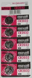 Maxell CR2032 Lítium Gombelem 5db/csomag (75495CM / 18742) (75495CM / 18742)
