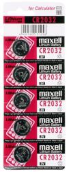 Maxell CR2032x5 csomag (téphető bliszter) 3V-os lítium gombelem (MAX131258)