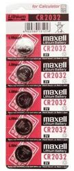 Maxell gomb (CR2032) Li elem 5db (téphető blister) (MAX131258) - pixel