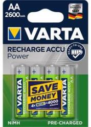 VARTA Tölthető elem, AA ceruza, 4x2600 mAh, előtöltött, VARTA "Power (vaku12) - irodaszer