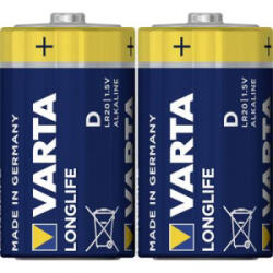 VARTA Góliát elem D, alkáli mangán, 1, 5V, 2 db, Varta Longlife Max LR20, D, AM1, XL, MN1300, 813, E95, LR20N, 13A