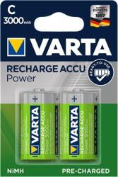 VARTA Tölthető elem, C baby, 2x3000 mAh, előtöltött, Power (56714 101 402)