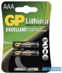 GP Batteries GP B15112 FR03 2 db/bliszter AAA lítium elem (B15112)