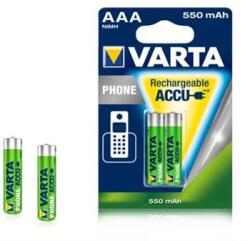 VARTA Phone AAA Akkumulátor 550mAh (2db/csomag) (58397101402)