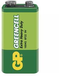 GP Batteries Cink-klorid akkumulátor, 9V (6F22), 9V (6F22), 9V, GP, fólia, 1 db, Greencell