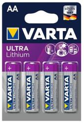 VARTA Elem, AA ceruza, 4 db, lítium, VARTA "Ultra Lithium (VEULAA4N) - kecskemetirodaszer