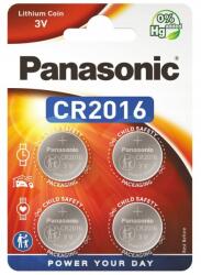 Panasonic Elem lítium Panasonic CR2016 3V 4db bliszter (B1532)