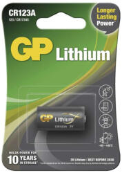 GP Batteries Lítium elem CR123A 1db/bliszter (B1501E) - scom