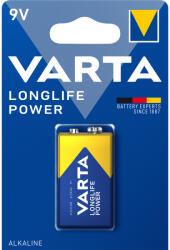 VARTA Elem 9V 6LR61 Longlife Power 1 db/csomag, Varta (4922121411) - bestoffice