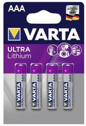 VARTA Elem mikro VARTA Ultra Líthium AAA 4-es (6103301404) - vectraline
