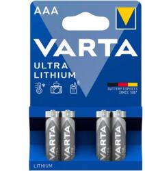 VARTA Elem AAA ceruza LR03 4 db/csomag, Varta Ultra Lithium (6103301404) - irodaitermekek