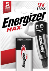 Energizer Elem ENERGIZER "Max" 9V 1 darabos (NZAX6O13) - papir-bolt
