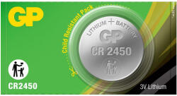 GP Batteries lithium gombelem CR2450 1db/bliszter (B1585-1)