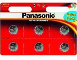 Panasonic Gombelem lítium CR2016L (6db) (3121623)