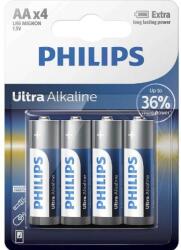 Philips Baterii Philips Ultra Alkaline LR6E4B/10, AA, 4 buc (PH-LR6E4B/10) Baterii de unica folosinta