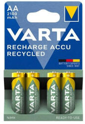  Tölthető elem, AA, ceruza, újrahasznosított, 4x2100 mAh, VARTA (VAKU78) - cartridge