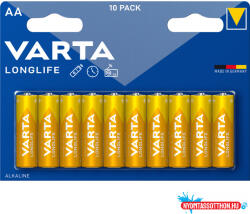 Elem AA ceruza LR06 Longlife 10 db/csomag, Varta (47721)
