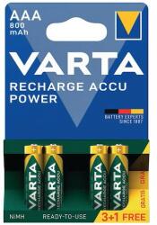 VARTA AAA 800 mAh akkumulátor, Előtöltött, Ready2Use 3+1 ingyen