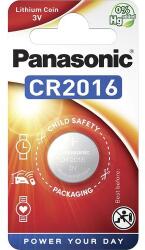Panasonic CR2016 3V lítium gombelem 1db/csomag (CR2016-1B-PAN)