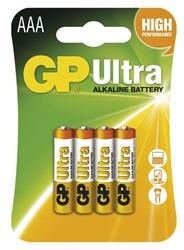 GP Batteries Elem GP ultra alkáli AAA LR03) 4db/csomag (ár/cs) (1014114000)