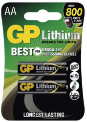 GP Batteries Lítium elem AA 2db/bliszter (B15212) - mi-one
