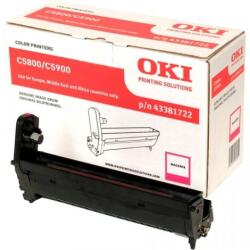 OKI Dobegység OKI 43381722 (C5800, C5900) , bíborvörös (magenta), eredeti