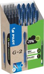 Pilot G-2, kék, 12 darab + 12 utántöltő